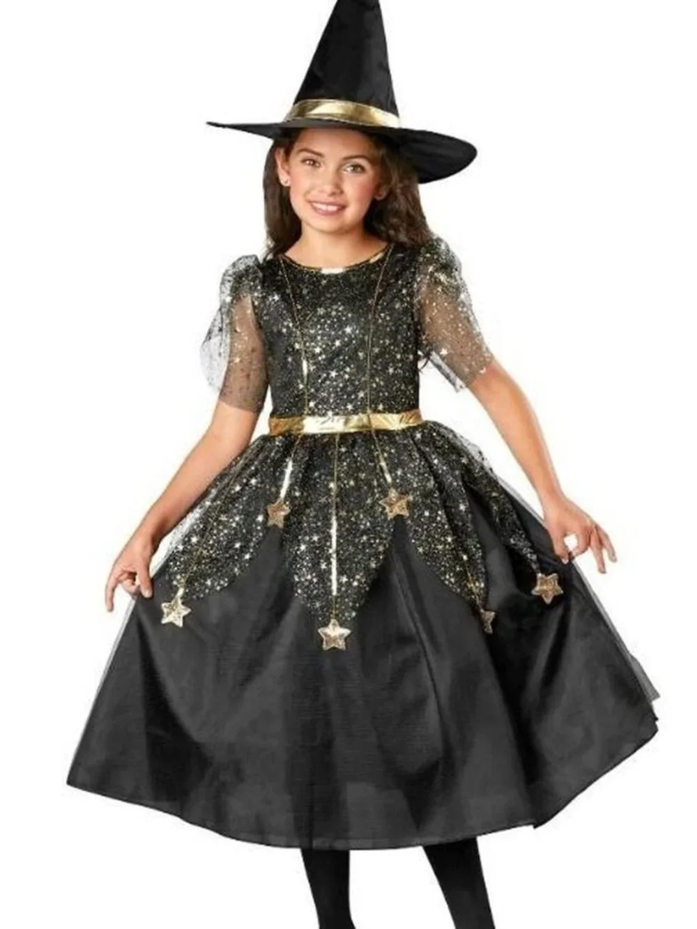 Brand New Girls' Twilight Witch Halloween Costume, Medium 7/8.